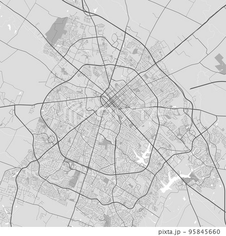 Vector map of Lexington city. Urban grayscale poster. Road map with metropolitan city area view. Vector map of Lexington city. Urban grayscale poster. Road map with metropolitan city area view. 95845660