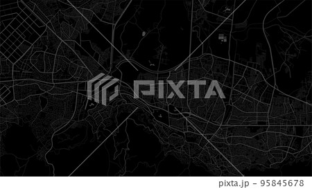 Vector map of Bursa, Turkey. Urban city road map art poster illustration. 95845678