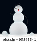 Felt military snowman salutes the New Year 95846641