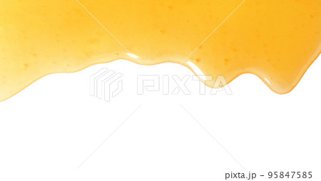 Fresh sweet honey flowing on white background Fresh sweet honey flowing on white background 95847585