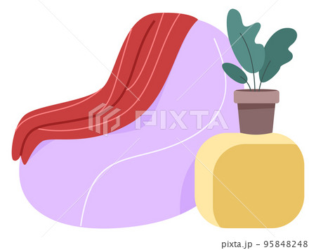 Comfort chair with side table. Cozy home place Comfort chair with side table. Cozy home place 95848248