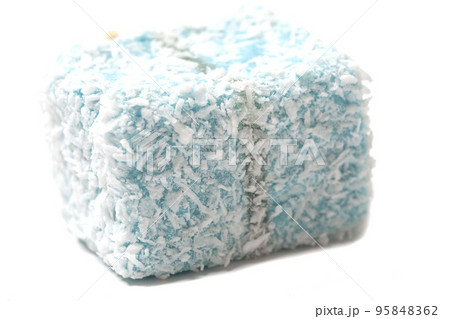 Cube of traditional oriental sweets isolated on white background Cube of traditional oriental sweets isolated on white background 95848362