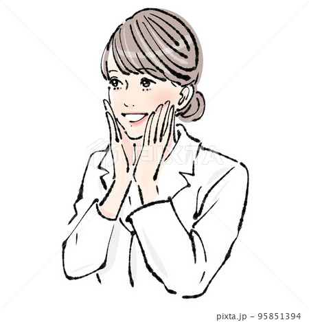 女性のイラスト素材 女性のイラスト素材 95851394