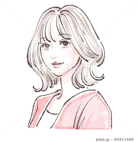 女性のイラスト素材 女性のイラスト素材 95851400