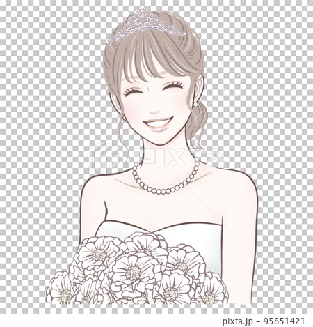 Female illustration material Female illustration material 95851421