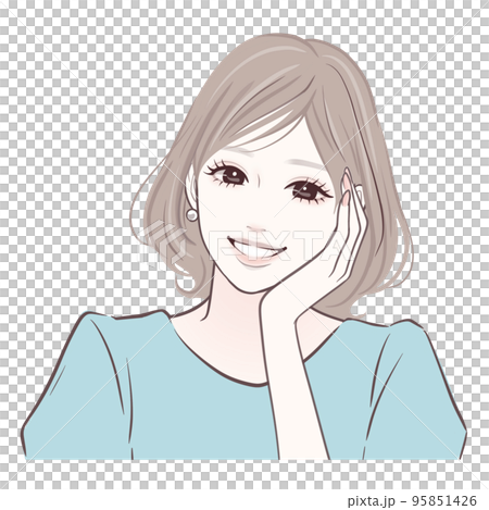 女性插畫素材 女性插畫素材 95851426