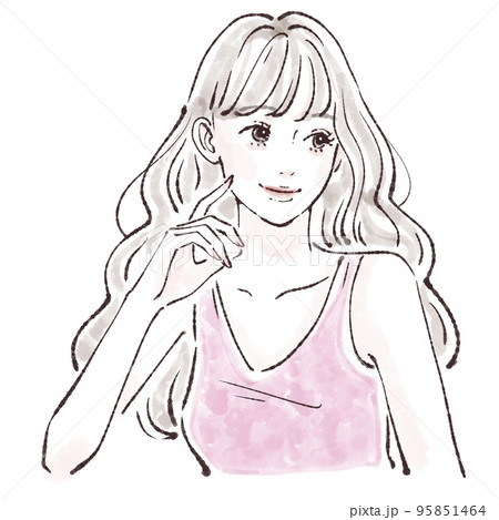 女性のイラスト素材 95851464