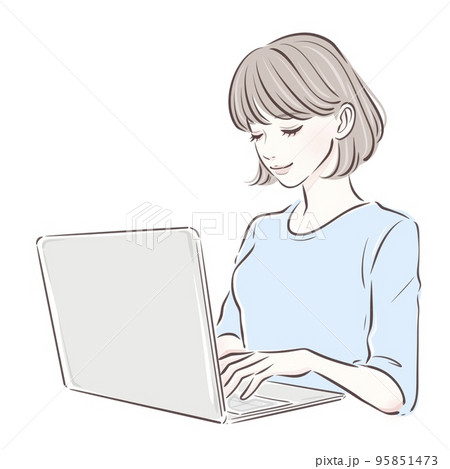 女性のイラスト素材 95851473