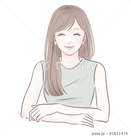 女性のイラスト素材 95851474