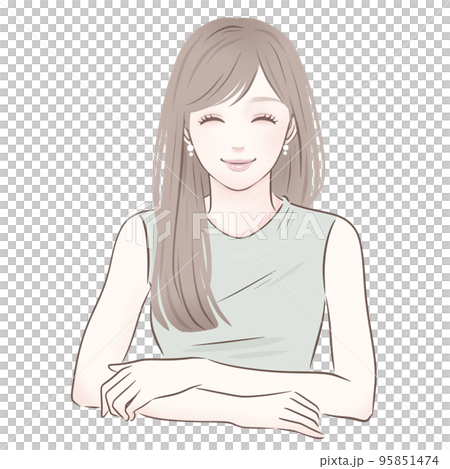 女性のイラスト素材 95851474