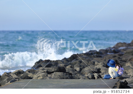 浜 自然 波 95852734