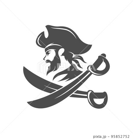 Pirate logo icon design illustration Pirate logo icon design illustration 95852752