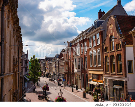 Street of Leiden, North Holland, Netherlands 95855614