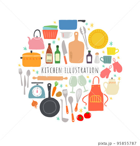 キッチン用品のアイコンイラスト 95855787