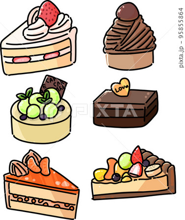 ケーキ6種類詰め合わせ ケーキ6種類詰め合わせ 95855864