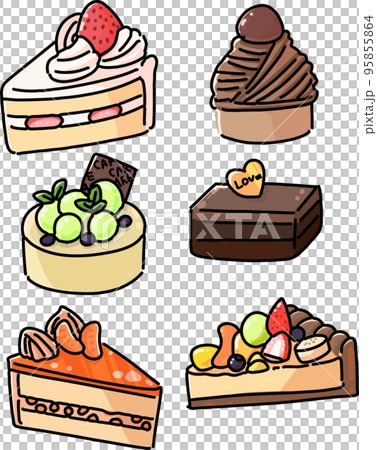 ケーキ6種類詰め合わせ ケーキ6種類詰め合わせ 95855864