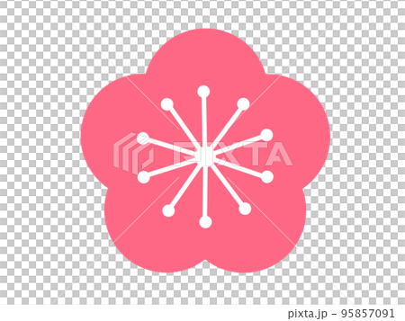 梅の花のイラスト素材 梅の花のイラスト素材 95857091