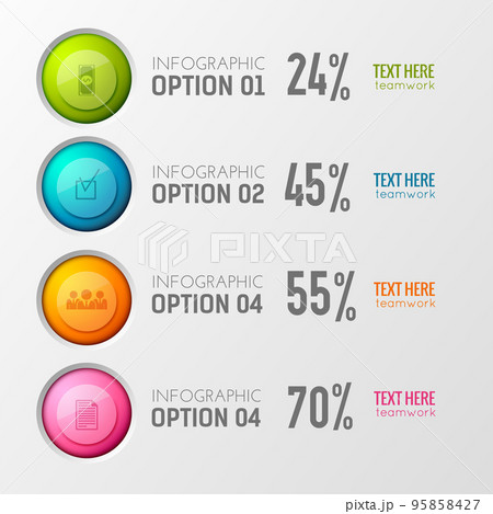 Infographic Poll Results Background 95858427