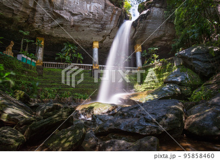 Wat Tham Heo Sin Chai the amazing natural attraction place in Ubon Ratchathani province of Thailand. 95858460