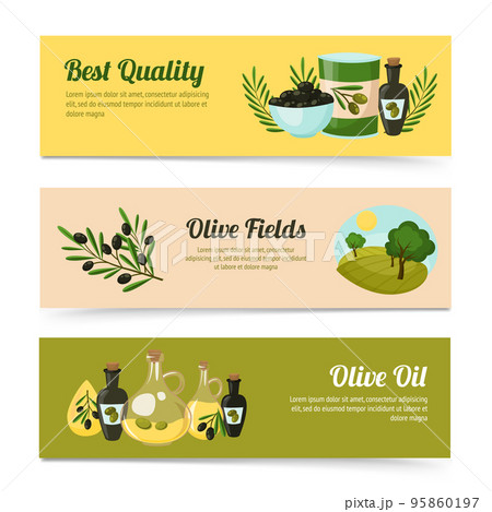 Olive Banners Set 95860197