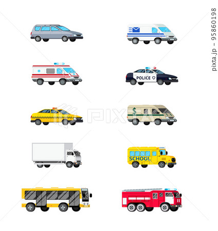 Motor Vehicles Icon Set 95860198