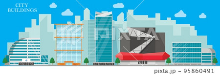 Modern Cityscape Background 95860491