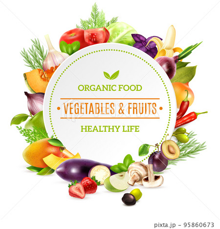 Natural Organic Food Background 95860673