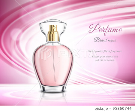 Perfume Product Realistic Advertisement Poster 95860744