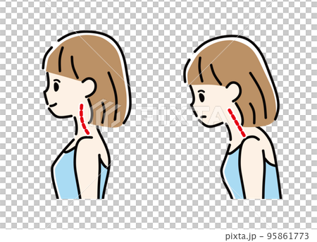 Straight neck woman 95861773