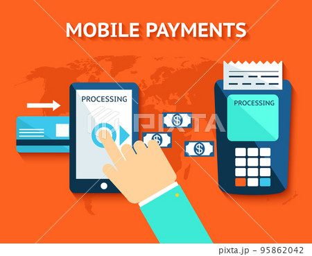 Mobile payments and near field communication, NFC Mobile payments and near field communication, NFC 95862042