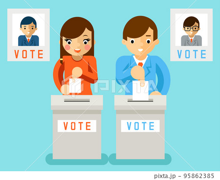 People vote for candidates of different parties People vote for candidates of different parties 95862385