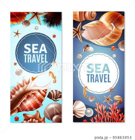 Seashell Banners Set 95863953