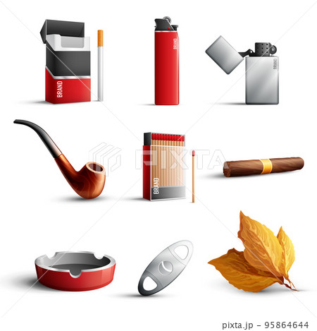 Tobacco Products Realistic Set 95864644