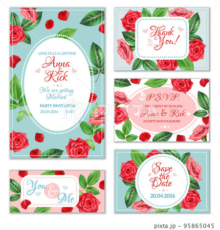 Rose Flower Banners 95865045