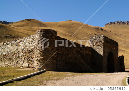 Tash Rabat caravanserai in Tian Shan mountain in Naryn province, Kyrgyzstan 95865912