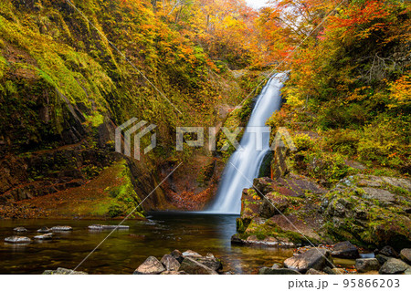日本三名瀑　秋保大滝 95866203