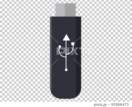 USBメモリ。イラスト	 95866473