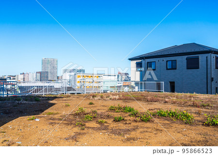 高台の造成地から見る市街風景 95866523
