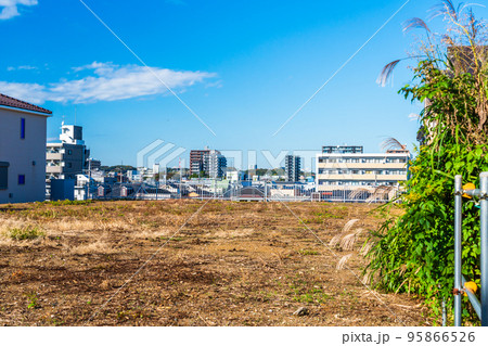 高台の造成地から見る市街風景 95866526