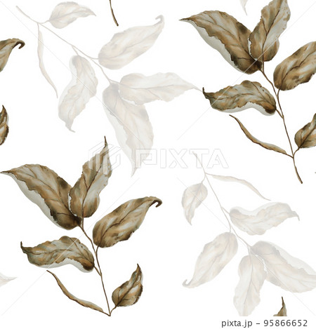 Leaf seamless pattern 95866652