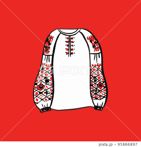 Woman Ukraine Embroidery Shirt Woman Ukraine Embroidery Shirt 95866897