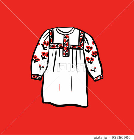 Woman Ukraine Embroidery T Shirt 95866906