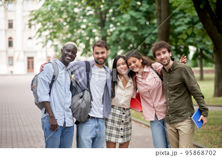 portrait of a multi-ethnic group of university students. portrait of a multi-ethnic group of university students. 95868702