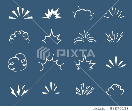 Cartoon doodle bomb explosion, comic clouds and smoke boom bubbles, vector icons. Doodle bomb explosion burst and blast puff effects, dynamite TNT or atomic bomb mushroom explode and crash icons Cartoon doodle bomb explosion, comic clouds and smoke boom bubbles, vector icons. Doodle bomb explosion burst and blast puff effects, dynamite TNT or atomic bomb mushroom explode and crash icons 95870133