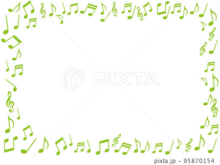 音符 背景 緑色 音符 背景 緑色 95870154