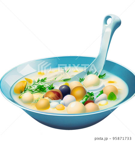 白湯スープ 95871733