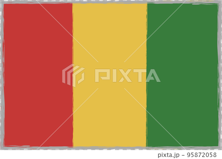 幾內亞國旗[柔和/簡單] 95872058