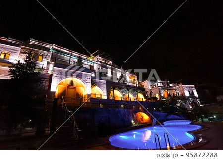 The view at night. Local characteristics of the Cappadocia Cave Suites. 95872288