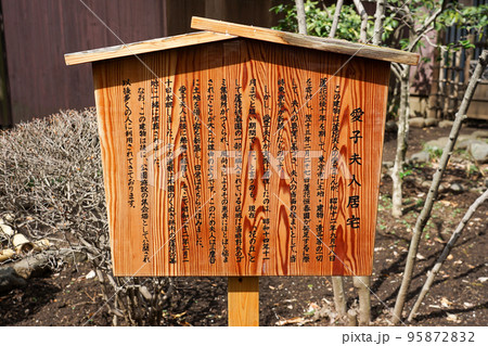 案内板　春の蘆花恒春園　徳冨蘆花旧宅（東京都世田谷区） 95872832