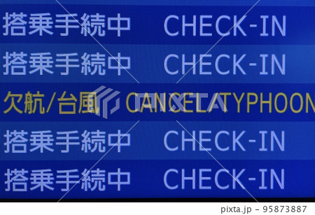 飛行機欠航案内 飛行機欠航案内 95873887